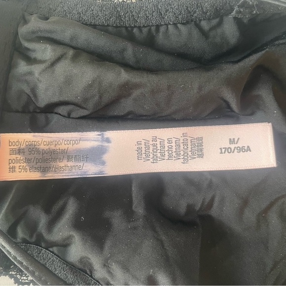 New! Victorias Secret sequin lace up bandeau black y2k style 20118 - Picture 11 of 12